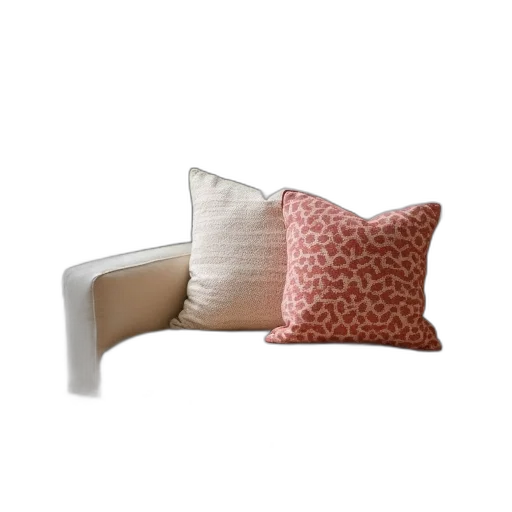 furniture, 3d render, monochrome, red, earth tones, pastel, cozy, living transparent PNG cut-out