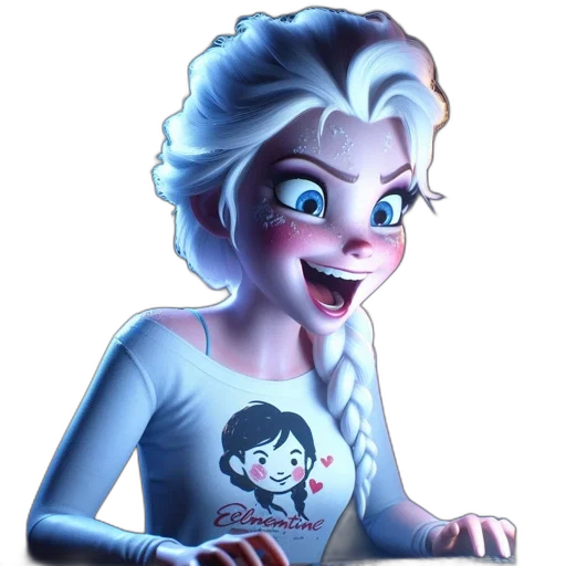 face, staff, cartoon, concept art, 3d render, comic book art, animated, female transparent PNG cut-out