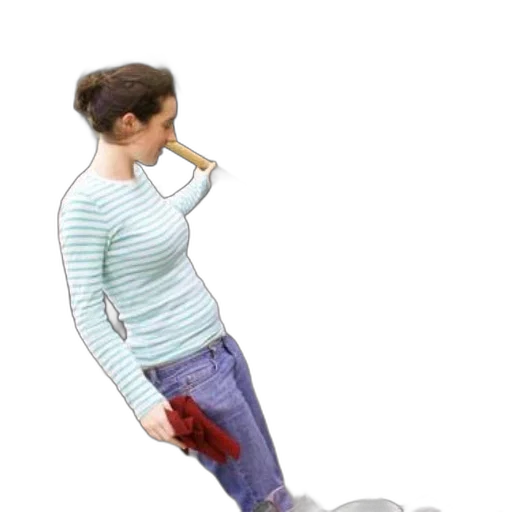 staff, shoes, 3d render, concept art, photorealistic, cartoon, woman, striped transparent PNG cut-out