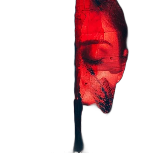 mask, umbrella, face, dress, photorealistic, concept art, watercolor, oil painting transparent PNG cut-out