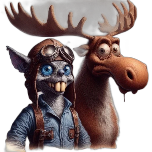 mask, animal, hat, creature, concept art, fantasy art, 3d render, photorealistic transparent PNG cut-out