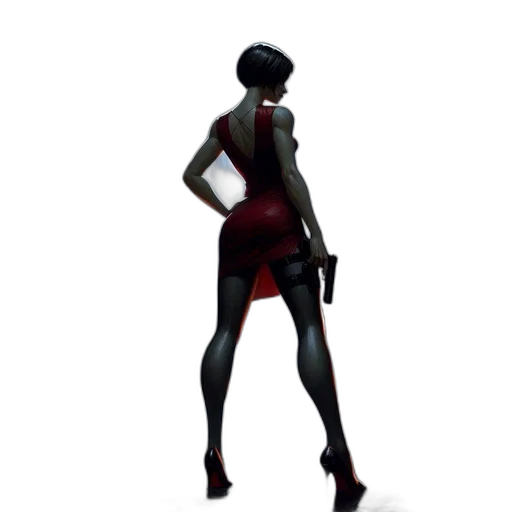 dress, staff, robot, weapon, concept art, 3d render, pixel art, fantasy art transparent PNG cut-out