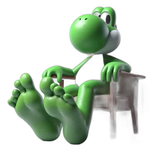furniture, staff, creature, shoes, 3d render, concept art, photorealistic, cartoon transparent PNG cut-out