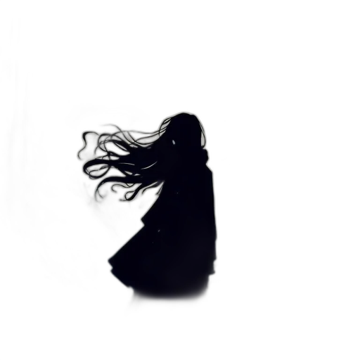 hair, dress, mask, creature, photorealistic, pixel art, concept art, fantasy art transparent PNG cut-out
