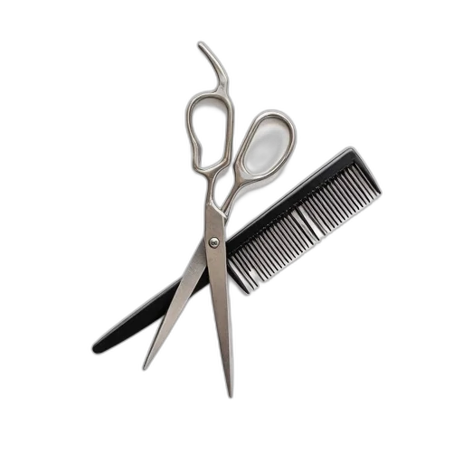 hair, staff, weapon, jewelry, 3d render, pair, silver, scissors transparent PNG cut-out