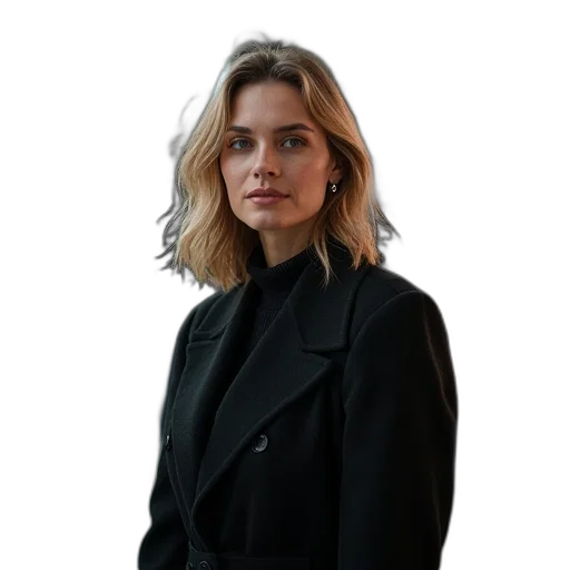 jacket, staff, face, dress transparent PNG cut-out