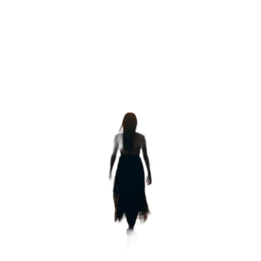 dress, creature, hair, staff, pixel art, concept art, 3d render, fantasy art transparent PNG cut-out