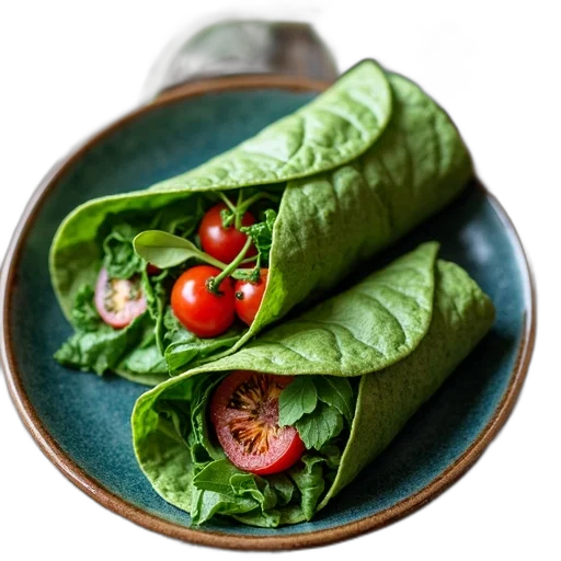 food, spinach, wraps, being transparent PNG cut-out