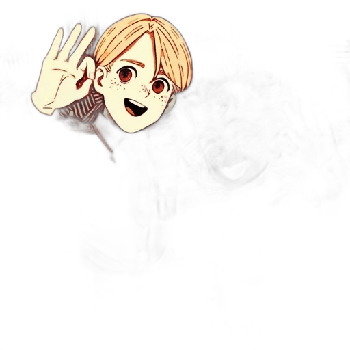 mask, staff, face, anime, cartoon, pixel art, 3d render, earth tones transparent PNG cut-out