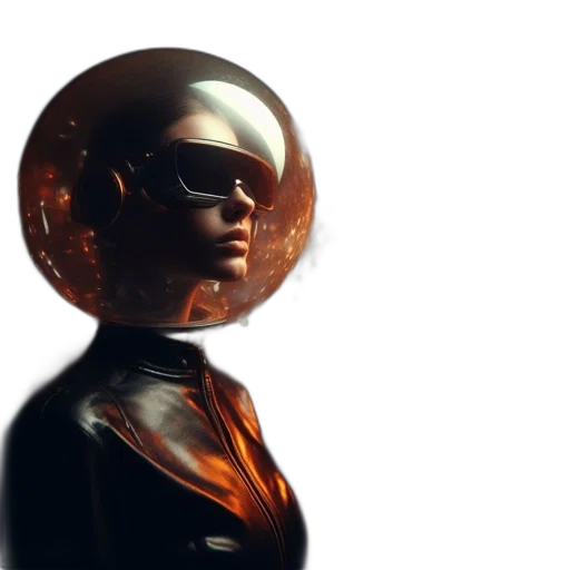 mask, robot, crown, face, concept art, comic book art, 3d render, cyberpunk transparent PNG cut-out