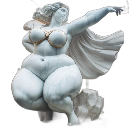 dress, concept art, fantasy art, 3d render, photorealistic, elaborate, statue, woman transparent PNG cut-out