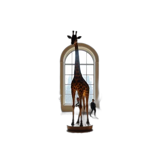 staff, furniture, sword, umbrella, 3d render, concept art, tall, giraffe transparent PNG cut-out