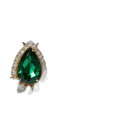 jewelry, crown, 3d render, green transparent PNG cut-out