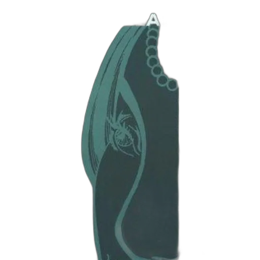 jewelry, staff, umbrella, mask, 3d render, vaporwave, green, image transparent PNG cut-out