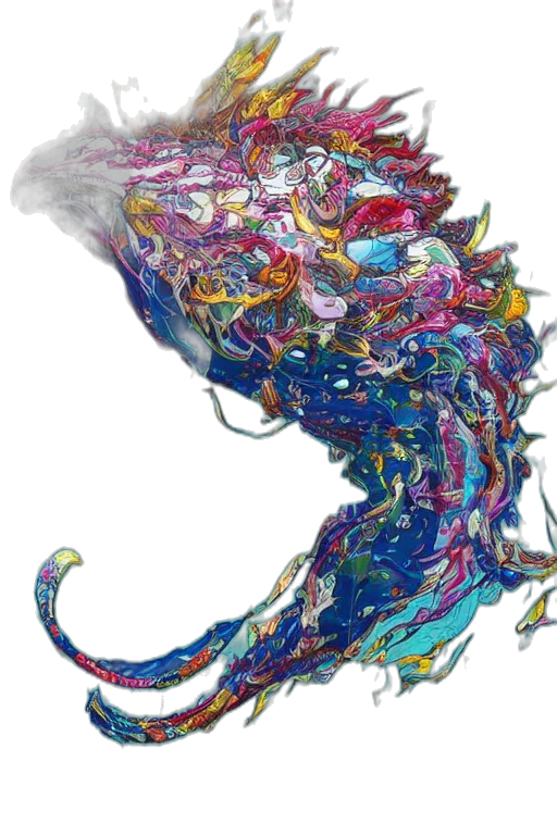 dragon, creature, mask, animal transparent PNG cut-out
