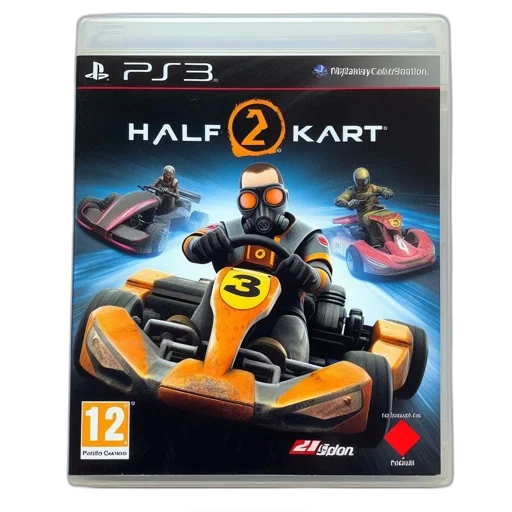 concept art, 3d render, cover, art, half-kart, racer, goggles, helmet transparent PNG cut-out