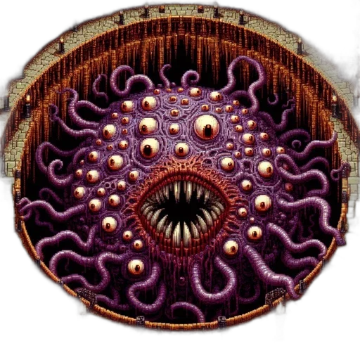 mask, creature, hair, hat, concept art, 3d render, pixel art, fantasy art transparent PNG cut-out