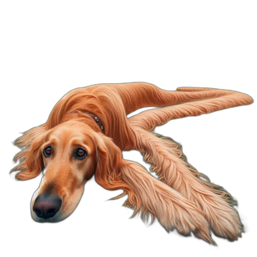 dragon, animal, creature, hair, photorealistic, concept art, fantasy art, watercolor transparent PNG cut-out