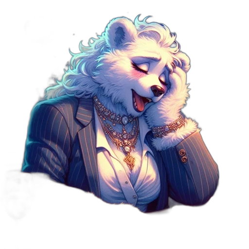 staff, jewelry, animal, jacket, concept art, watercolor, pixel art, fantasy art transparent PNG cut-out