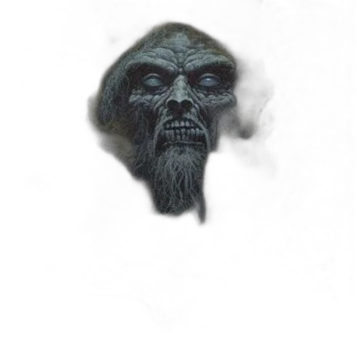 mask, creature, face, staff, concept art, fantasy art, photorealistic, pixel art transparent PNG cut-out