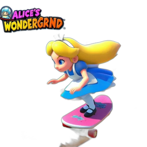 dress, concept art, 3d render, alice, character, dressed, blue, gown transparent PNG cut-out