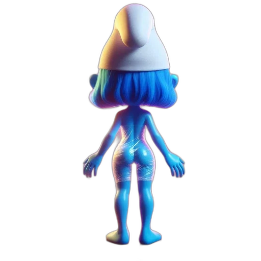 hat, dress, robot, creature, 3d render, concept art, vaporwave, pixel art transparent PNG cut-out
