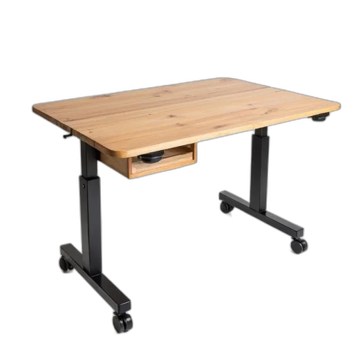 furniture, 3d render, wooden, desk, smooth, surface, simple, design transparent PNG cut-out