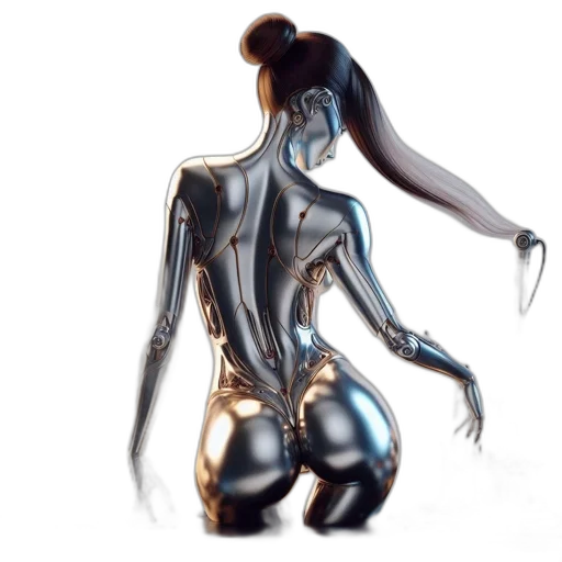 robot, jewelry, mask, concept art, cyberpunk, 3d render, photorealistic, outer space transparent PNG cut-out