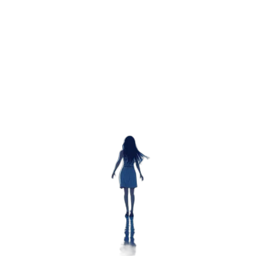 robot, dress, staff, creature transparent PNG cut-out