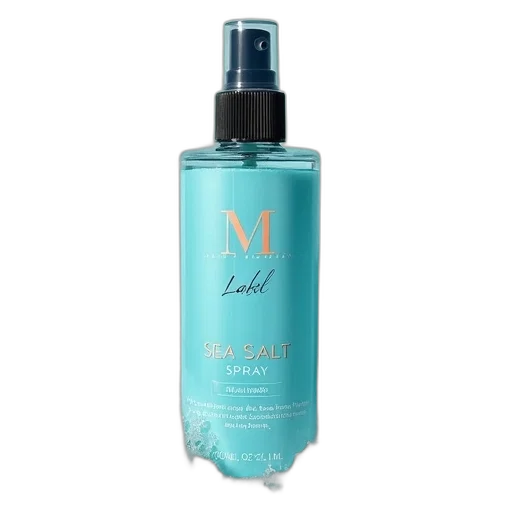 bottle, label, sea, salt, spray transparent PNG cut-out