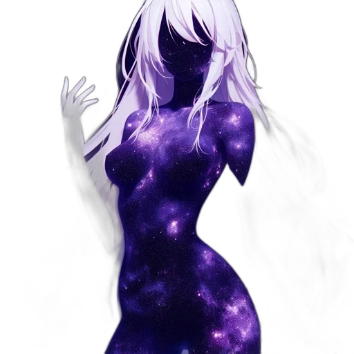 dress, creature, robot, mask, concept art, fantasy art, anime, watercolor transparent PNG cut-out