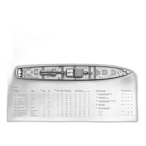 car, staff, 3d render, detailed, illustration, ship, deck, plan transparent PNG cut-out