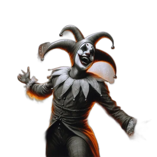 mask, creature, staff, robot, concept art, 3d render, fantasy art, dark transparent PNG cut-out