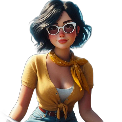 dress, staff, jacket, face, concept art, fantasy art, comic book art, pixel art transparent PNG cut-out