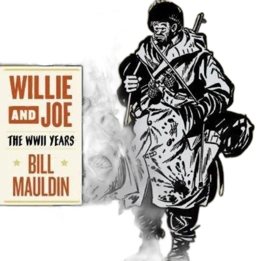willie, joe, wwii, years, bill, mauldin, illustrated, two transparent PNG cut-out