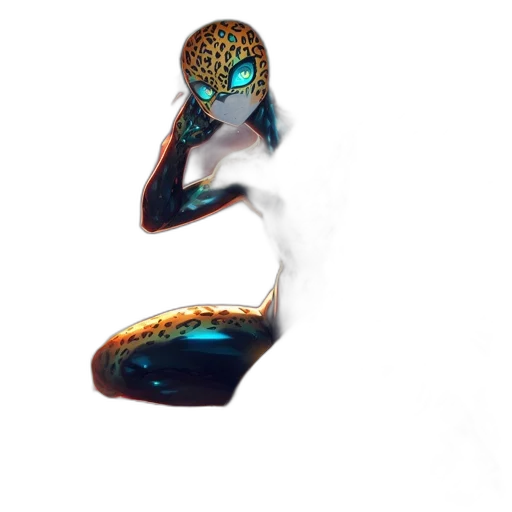 jewelry, mask, creature, crown, concept art, fantasy art, 3d render, photorealistic transparent PNG cut-out