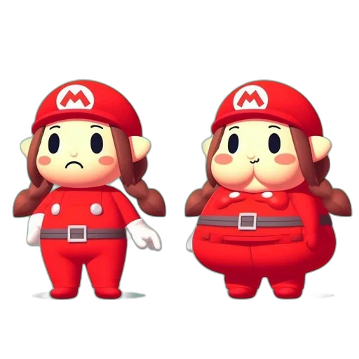 staff, concept art, 3d render, pixel art, cartoon, red, two, cartoonish transparent PNG cut-out