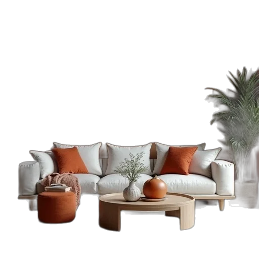 furniture, 3d render, photorealistic, concept art transparent PNG cut-out