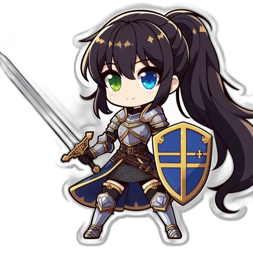sword, weapon, staff, anime, pixel art, fantasy art, cartoon, golden transparent PNG cut-out