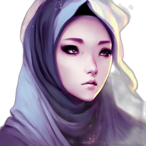 face, mask, staff, fantasy art transparent PNG cut-out