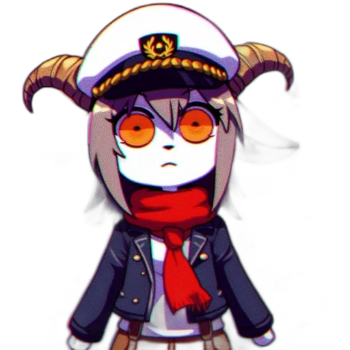 staff, hat, mask, jacket, pixel art, anime, concept art, cartoon transparent PNG cut-out