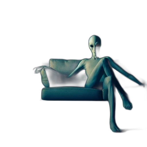 furniture, robot, creature, staff, 3d render, concept art, photorealistic, fantasy art transparent PNG cut-out