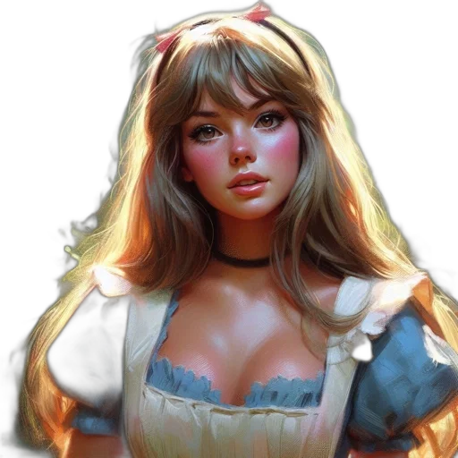 face, dress, fantasy art, concept art, oil painting, photorealistic, pastel, colorful transparent PNG cut-out
