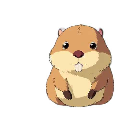 animal, creature, food, hat, anime, concept art, 3d render, cartoon transparent PNG cut-out