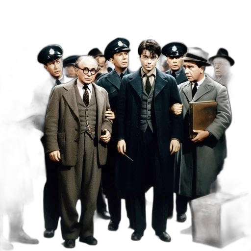 staff, concept art, city street, snow, fog, night, 1900s-era, scene transparent PNG cut-out
