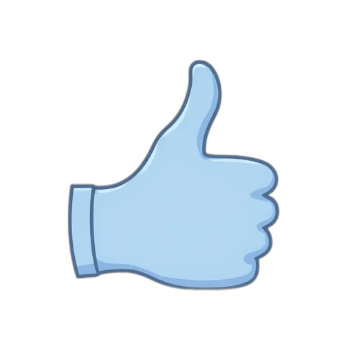 staff, hat, 3d render, stylized, illustration, hand, giving, thumbs-up transparent PNG cut-out