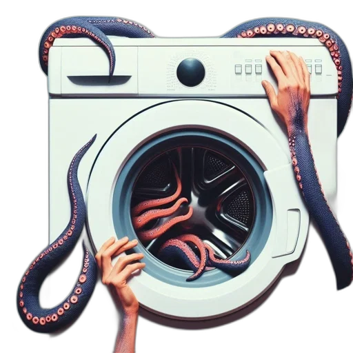 robot, creature, weapon, animal, photorealistic, concept art, vaporwave, 3d render transparent PNG cut-out