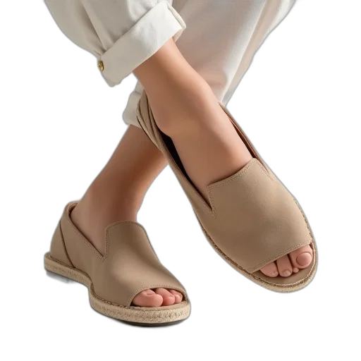 shoes, 3d render, photorealistic, earth tones transparent PNG cut-out