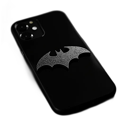 3d render, batman, logo, iphone transparent PNG cut-out