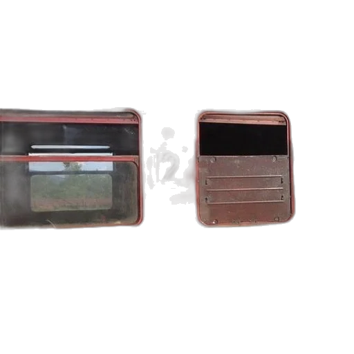 3d render, red, train, car transparent PNG cut-out